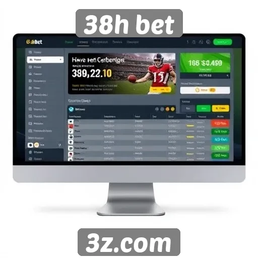 Interface do usuário do 38h bet em foco